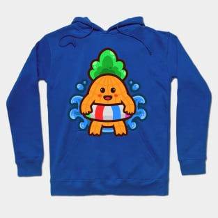 Cute Pineapple Swimming Hoodie